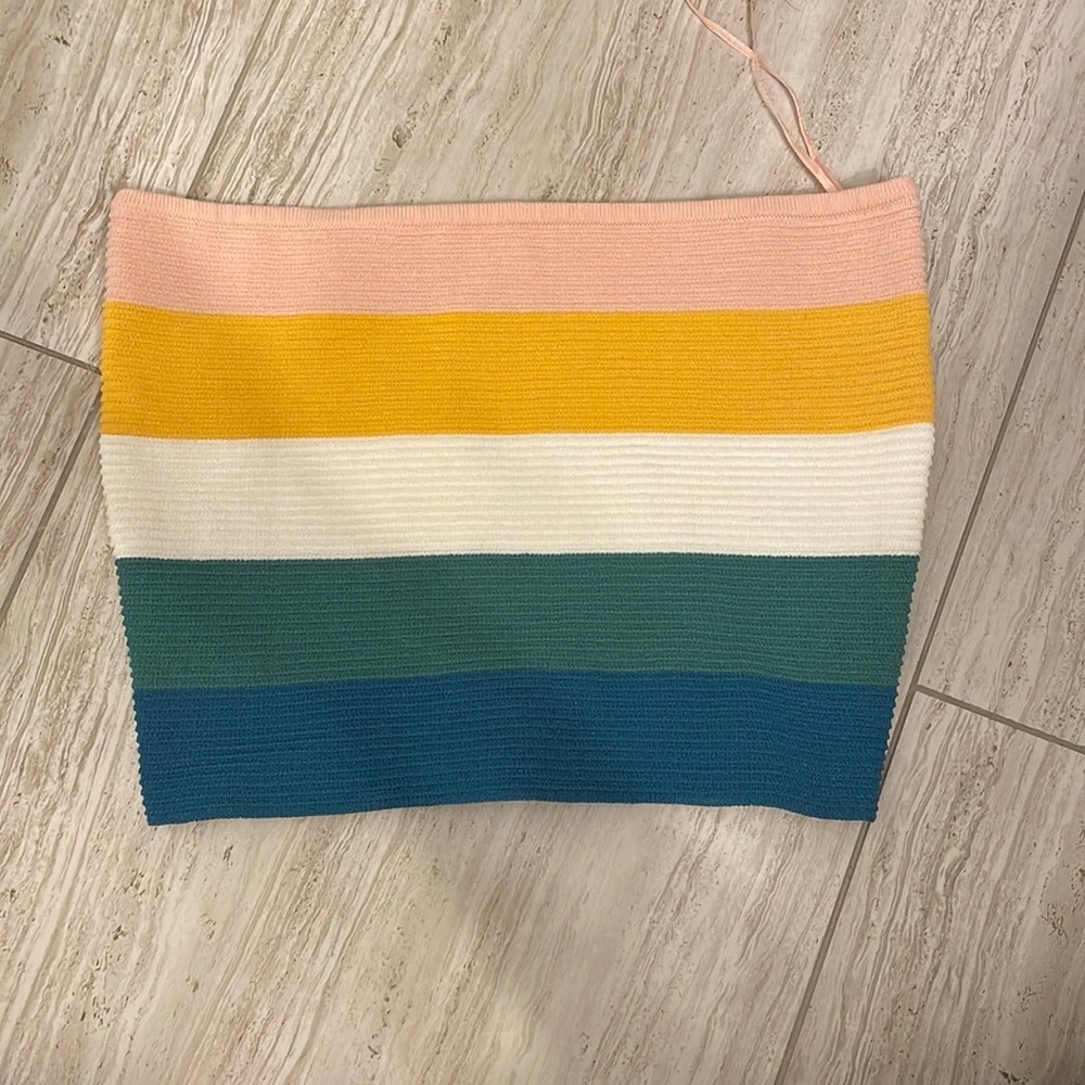 Pacsun LA hearts Multi-Color ribbed Tube Top